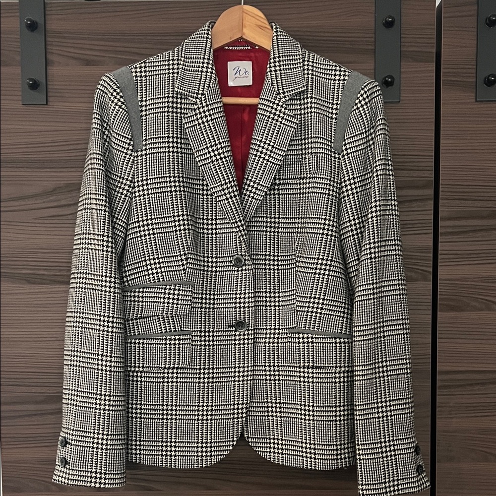 We, You and Me brand, Houndstooth, Wool and Cashmere Jacket